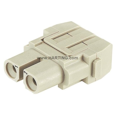 Harting Han 40A Crimp Module, Female, PK 2 09140023102